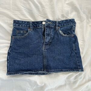 PacSun Dark Blue Denim Mini Skirt